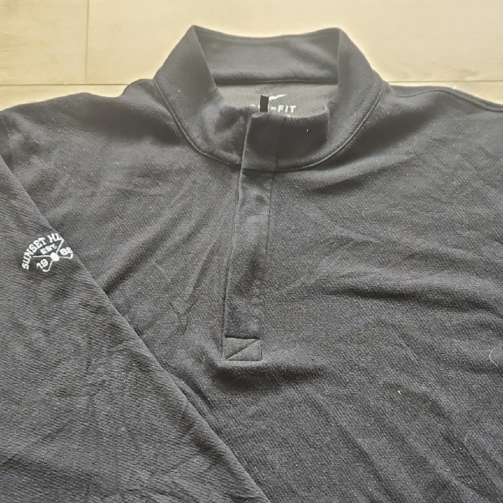 Men's Black Pullover NIKE DRI FIT